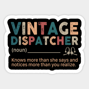 VIntage Dispatcher Sticker